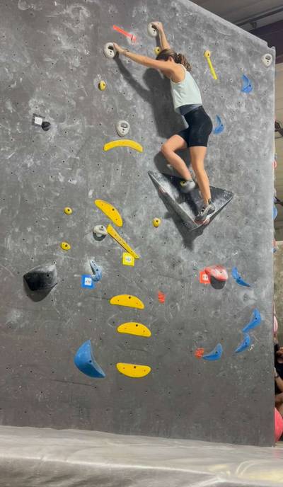 Orange #14, Boulder, Black Rock Bouldering Gym - Beta Video from Maperr