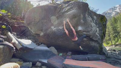 The Hueco Crimper Low v8, Leavenworth - Beta Video from lauramarie43