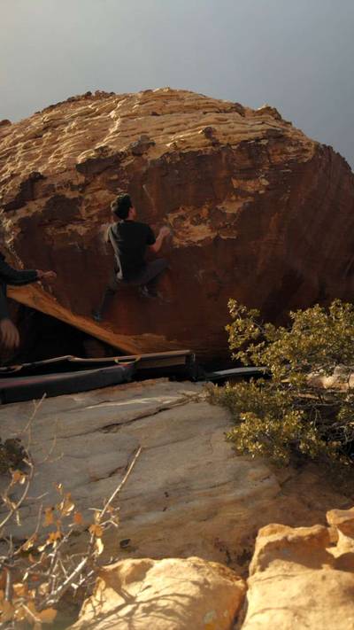 George v6, Red Rock - Beta Video from rickyslclimbs
