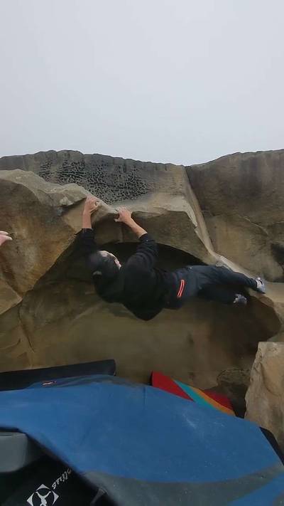 Unnamed Shelf v1, Salt Point - Beta Video from rock.climber