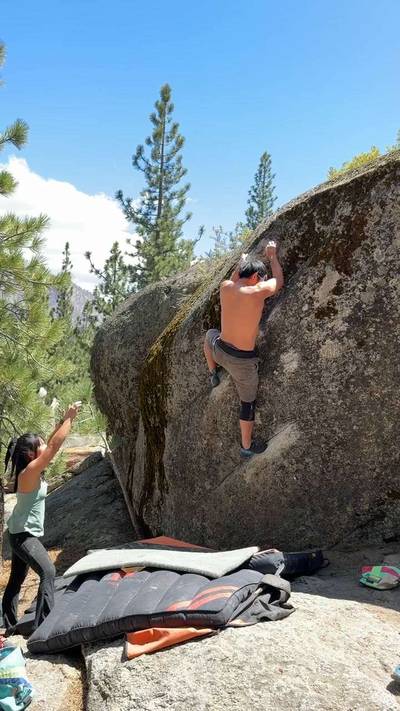Sink or Swim v6, Lake Tahoe - Beta Video from austinclimbsweird