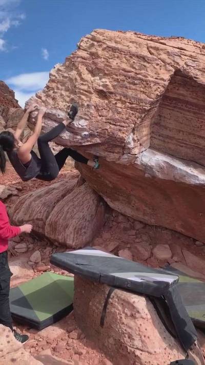 The Wave v3, Red Rock - Beta Video from shanslowclimbs