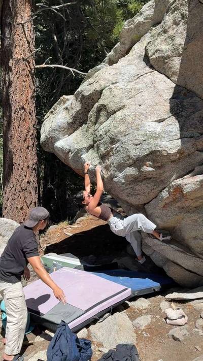 The Spirit of the Forest v4, Tramway - Beta Video from margie.climbs