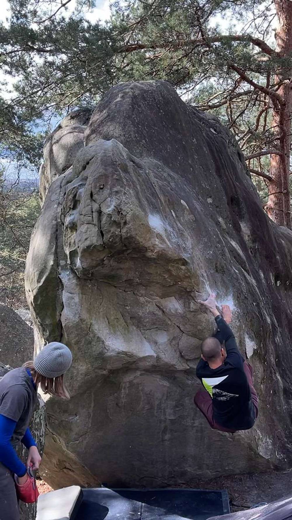 La Proue de la Passion (assis) v6, Fontainebleau - Beta Video from MarioTheClimber