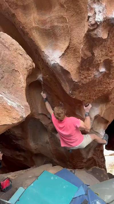 Funk's Arete v8, Hueco Tanks - Beta Video from brenner.rauch