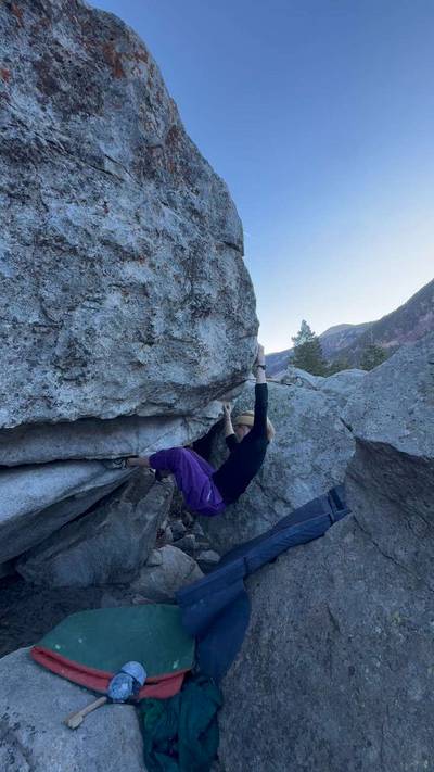 Cragger Rimjob v6, Little Cottonwood Canyon - Beta Video from kenziebell2