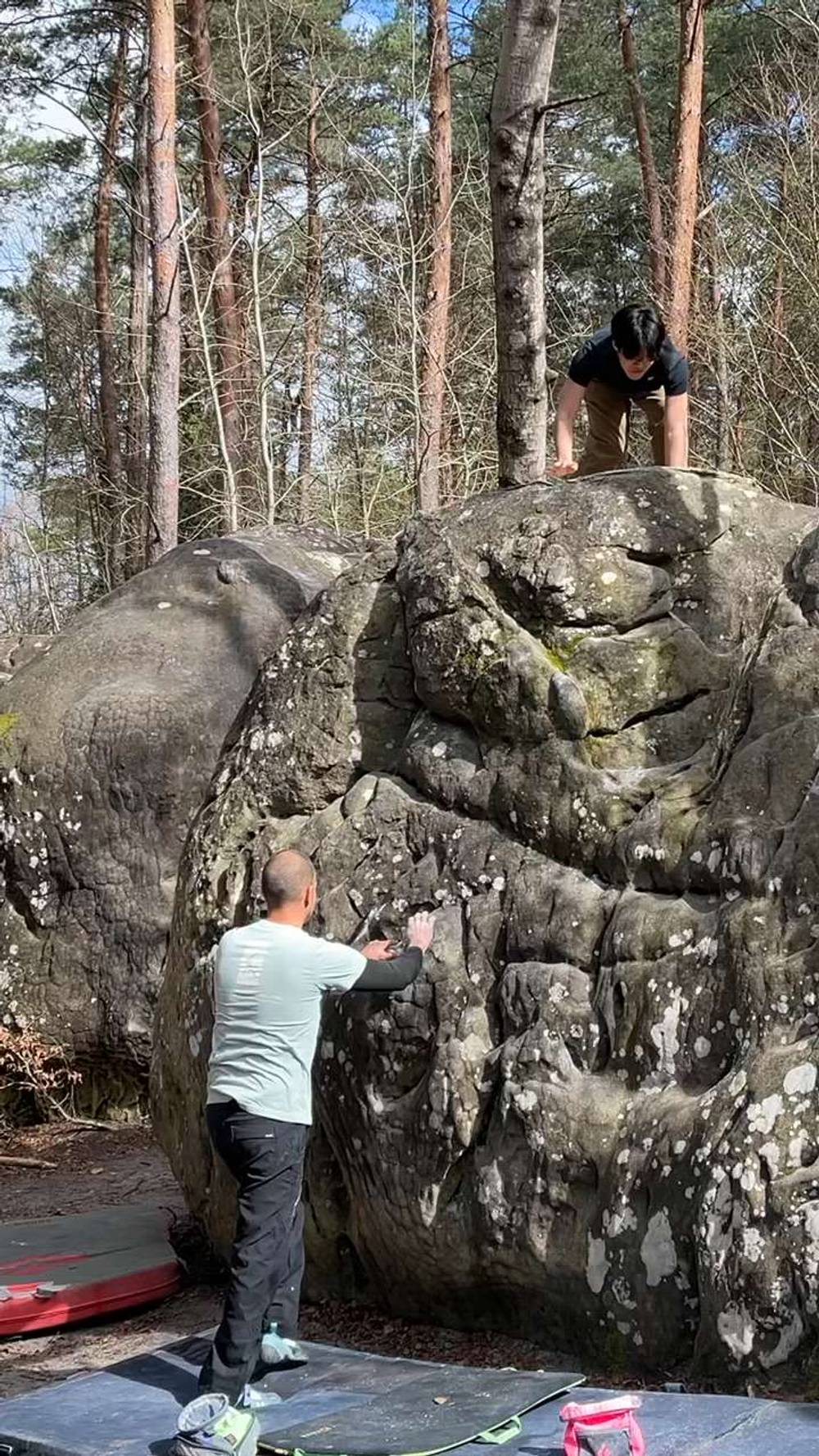 Beaux Reliefs v0, Fontainebleau - Beta Video from MarioTheClimber