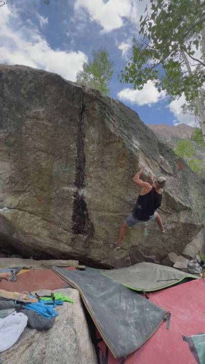 Summertime Blues v7, Little Cottonwood Canyon - Beta Video from routesetter