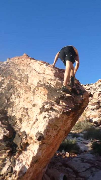 20 Degree - Left Arete v0, Red Rock - Beta Video from vilardo24