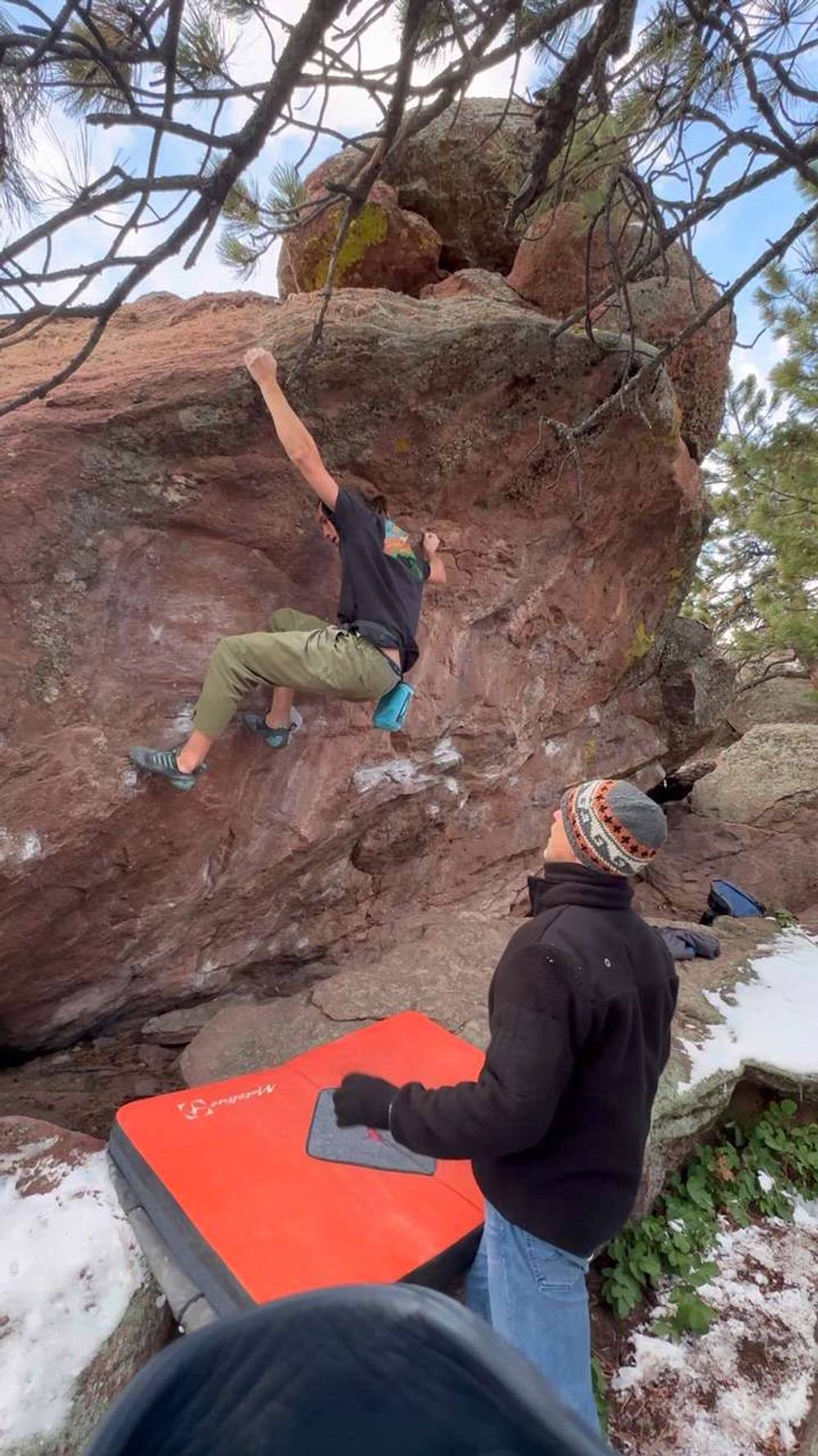 Old Mann Boy v4, Flagstaff Mountain, CO - Beta Video from Chris_Ol