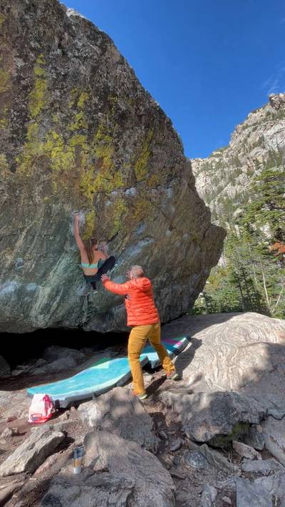 Mr. Whimpy v7, Rocky Mountain National Park - Beta Video from Juliana.