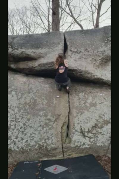 Gaping Crack v0, Boat Rock - Beta Video from Qatherine