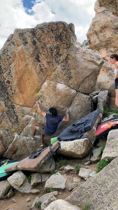 Chalk on Rock v8, Lincoln Lake - Beta Video from nercess