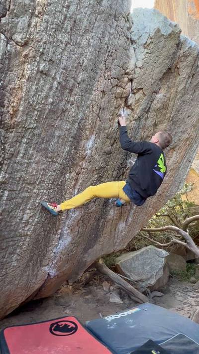 Caroline v10, Rocklands - Beta Video from Austin