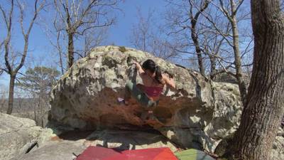 Coco Pebble v2, Hospital Boulders - Beta Video from WahineClimbs