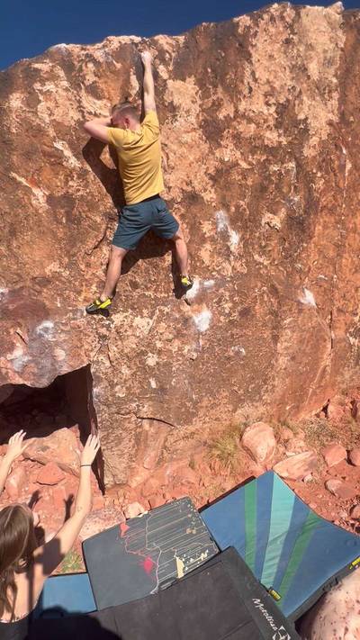 Kraft Dinner Right v7, Red Rock - Beta Video from bolts.and.holds