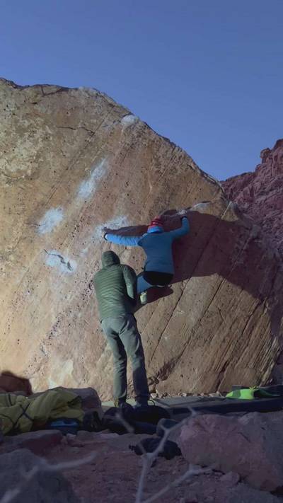Sorange Traverse v3, Red Rock - Beta Video from LittleBetaBird