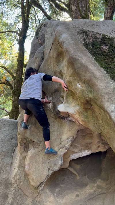 Overhang Lieback v2, Castle Rock State Park - Beta Video from chilechezburga