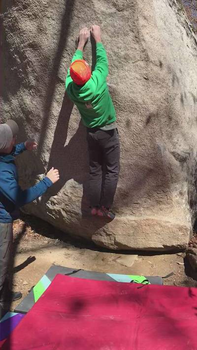 Yellow Wall Arete v4, Boat Rock - Beta Video from GiLlY