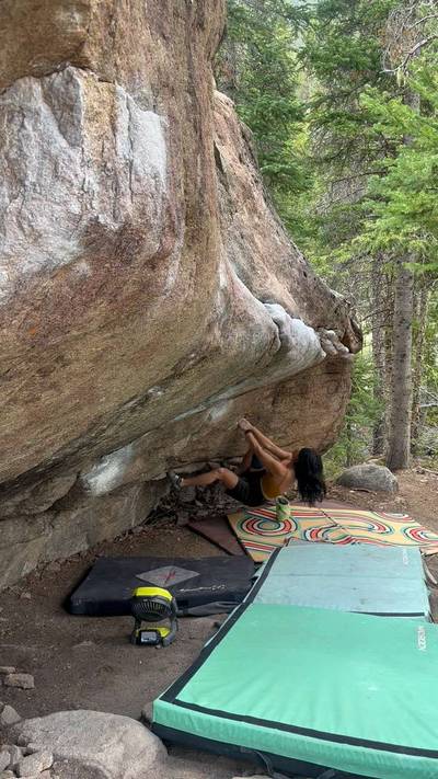 Man Eater Far Right v8, Rocky Mountain National Park - Beta Video from mineralpursuits