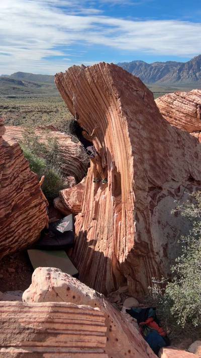 Candy Cane Lane v1, Red Rock - Beta Video from Climbing.Carrot