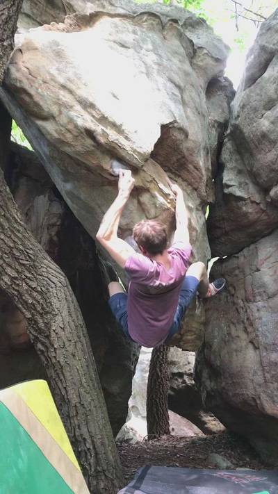 Hanging Arete v6, The Citadel - Beta Video from JordanLovesHummies