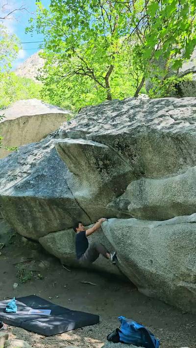 Double Dyno (AKA Dan's Problem) v2, Little Cottonwood Canyon - Beta Video from BldringBoba