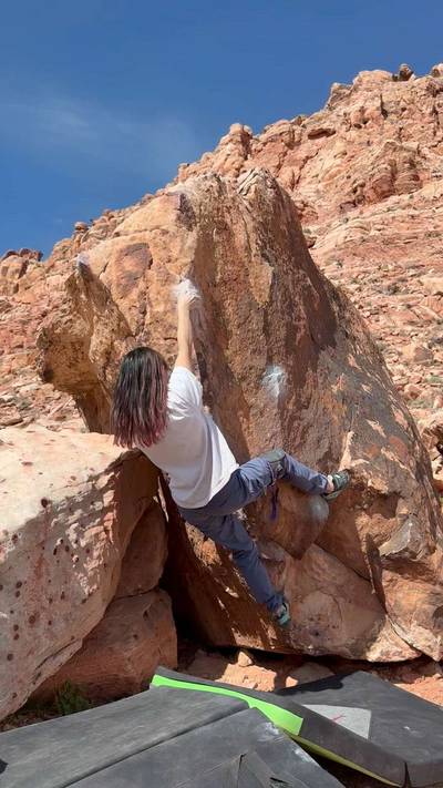 Andy's Candies v4, Red Rock - Beta Video from tiffboulderland