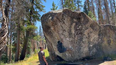 Black Licorice Overdose v5, Lake Tahoe - Beta Video from thatclimbwasass