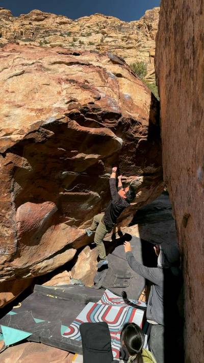 Getaway v7, Red Rock - Beta Video from rickyslclimbs