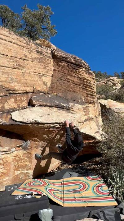 Coop's Cave v3, Red Rock - Beta Video from rickyslclimbs
