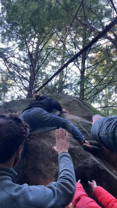 Tim's Sloper Problem v5, Squamish - Beta Video from mattfischerclimbs