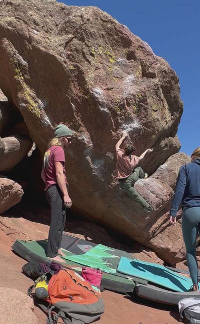 First Overhang v6, Flagstaff Mountain, CO - Beta Video from elliepie