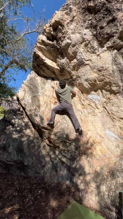 Center Overhang v4, Berkeley - Beta Video from FallingEnjoyer