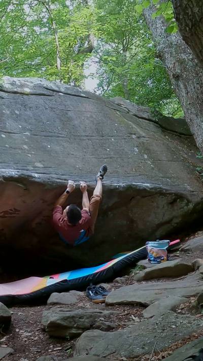 Slopers Malone Extension v8, New River Gorge - Beta Video from RockaTanaka