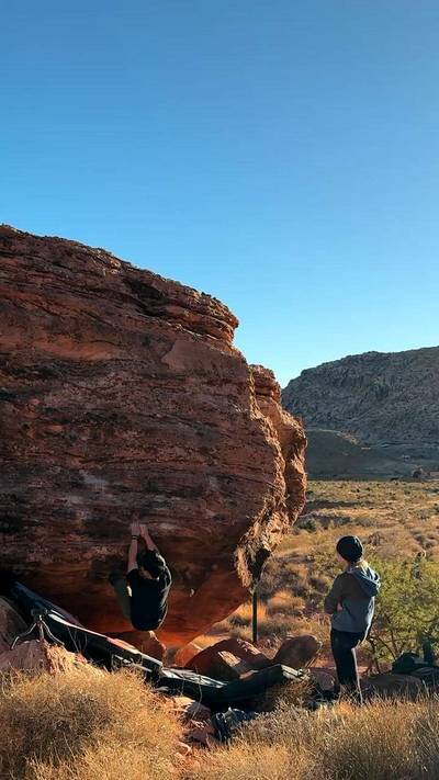 76 v4, Red Rock - Beta Video from rickyslclimbs