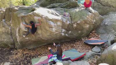 The Polish Traverse v5, New York City - Beta Video from adyclimbs