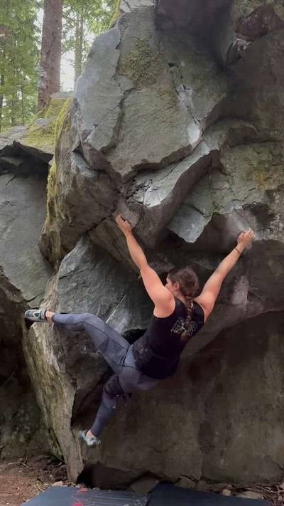 Meat Eating Vegetarian Low v7, North Bend - Beta Video from EmilyRothrock