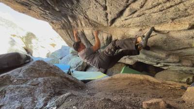 Party Cave v6, Little Cottonwood Canyon - Beta Video from HansD