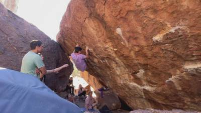 Brutus v5, Hueco Tanks - Beta Video from coolassstephen
