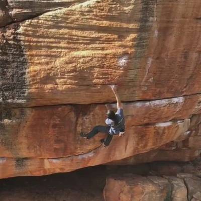 A splash of red v10, Rocklands - Beta Video from thegnarwall