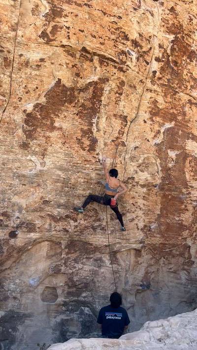 Good Mourning 5.11b, Red Rock - Beta Video from liyuan