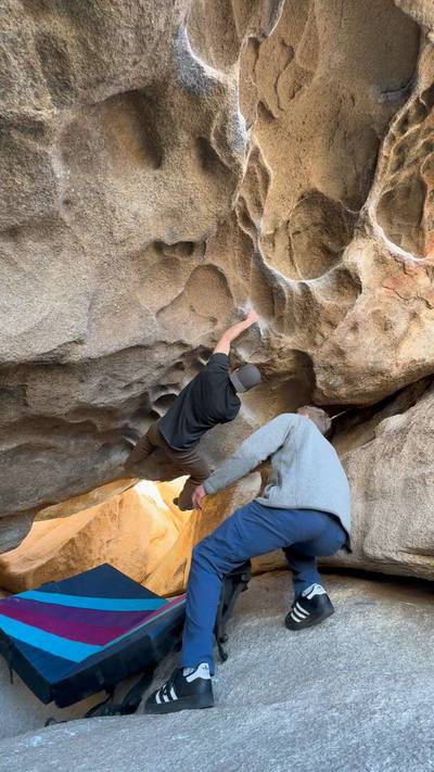 Caveman Finish v3, Joshua Tree - Beta Video from AlpineKnee