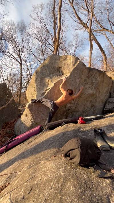 Welcome to Rumbling Bald v5, Rumbling Bald - Beta Video from NickVclimb