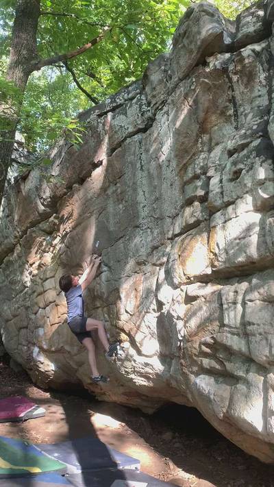 Jerry's Kids v7, Stone Fort - Beta Video from ActiveClimber
