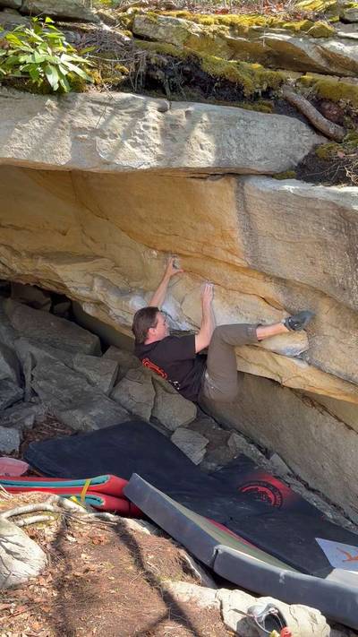 Toblerone v5, New River Gorge - Beta Video from spooky.sends