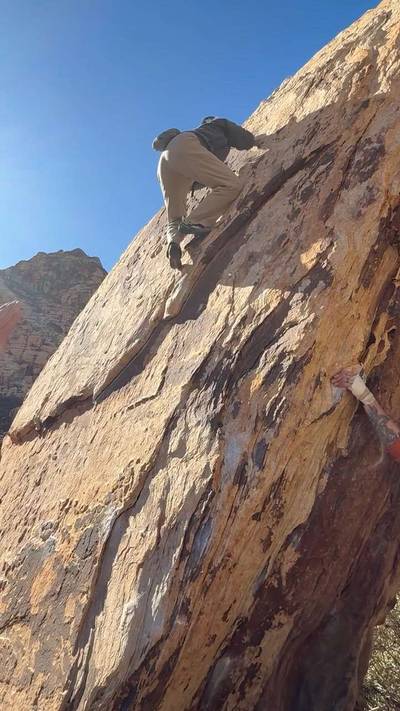 The Peruvian Flake v2, Red Rock - Beta Video from shanslowclimbs