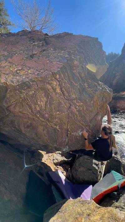Troll Hole v7, Clear Creek Canyon - Beta Video from sarah_agnew