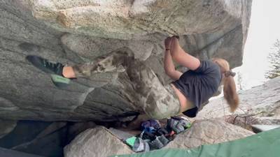 Party Cave v6, Little Cottonwood Canyon - Beta Video from kenziebell2