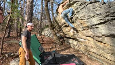 Lurp v4, Moore's Wall - Beta Video from ian.climbs